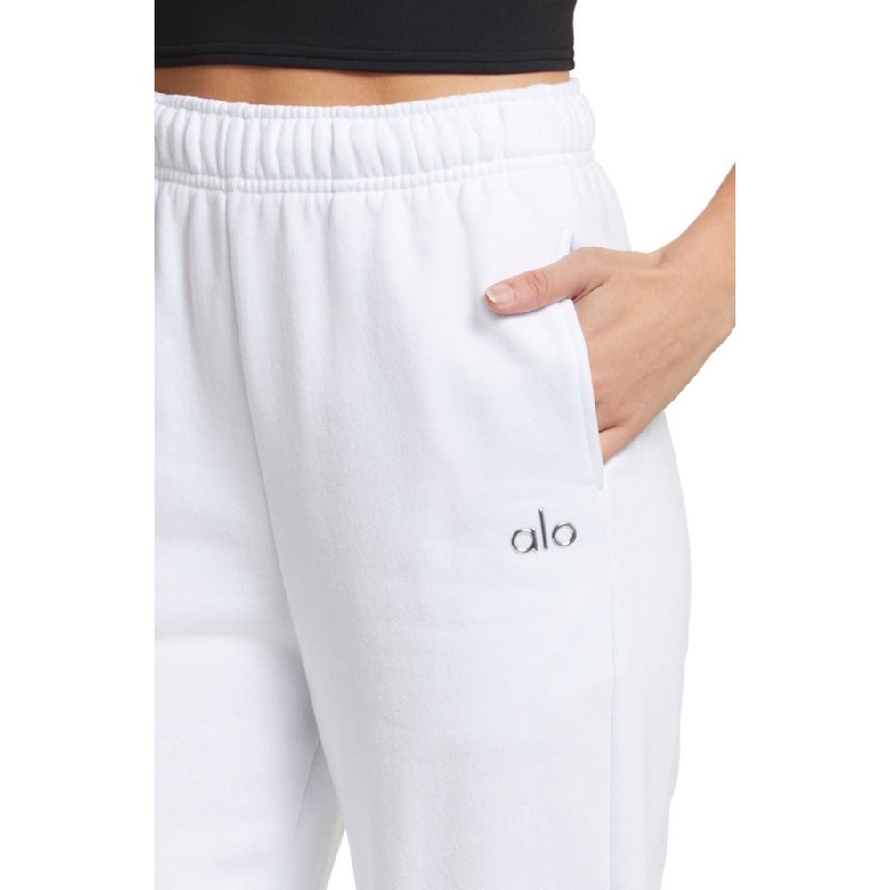 Alo Yoga Accolade Sweatpant White S - Picture 4 of 16